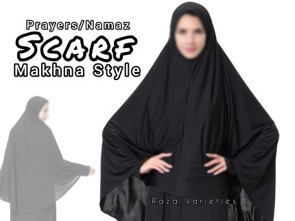 MAKHNA SCARF 3xL MIX COLORS COTTON JERSY NAMAZ STYLE